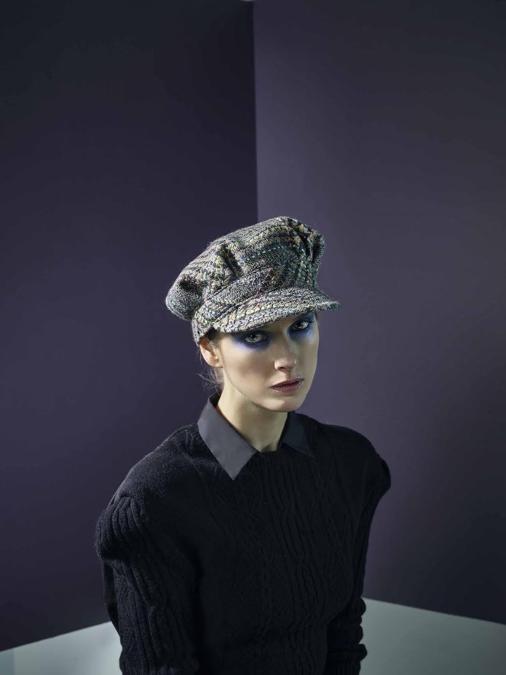 Misa Harada Soft Tweed Wool Cap