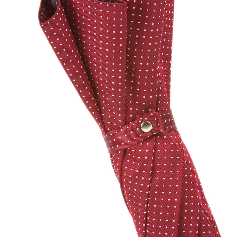 Pasotti Red Umbrella with White Bear Handle