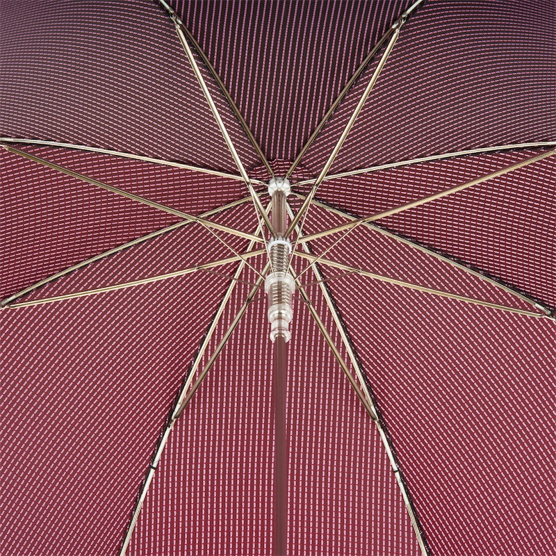 Pasotti Red Umbrella with White Bear Handle