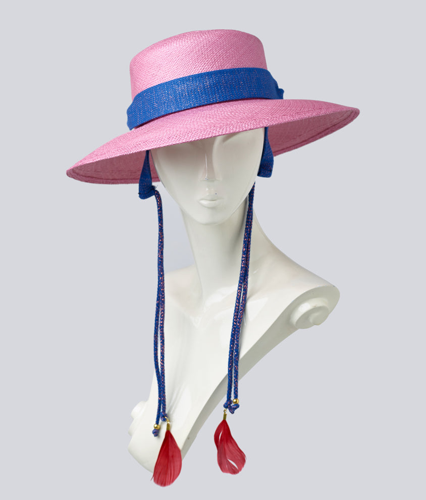 Misa Harada Pink Panama Hat