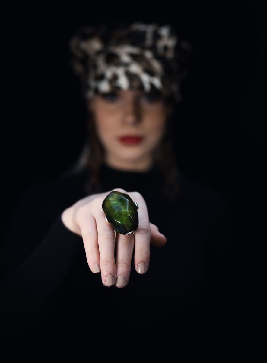 Dominique Denaive Diane Ring in Green