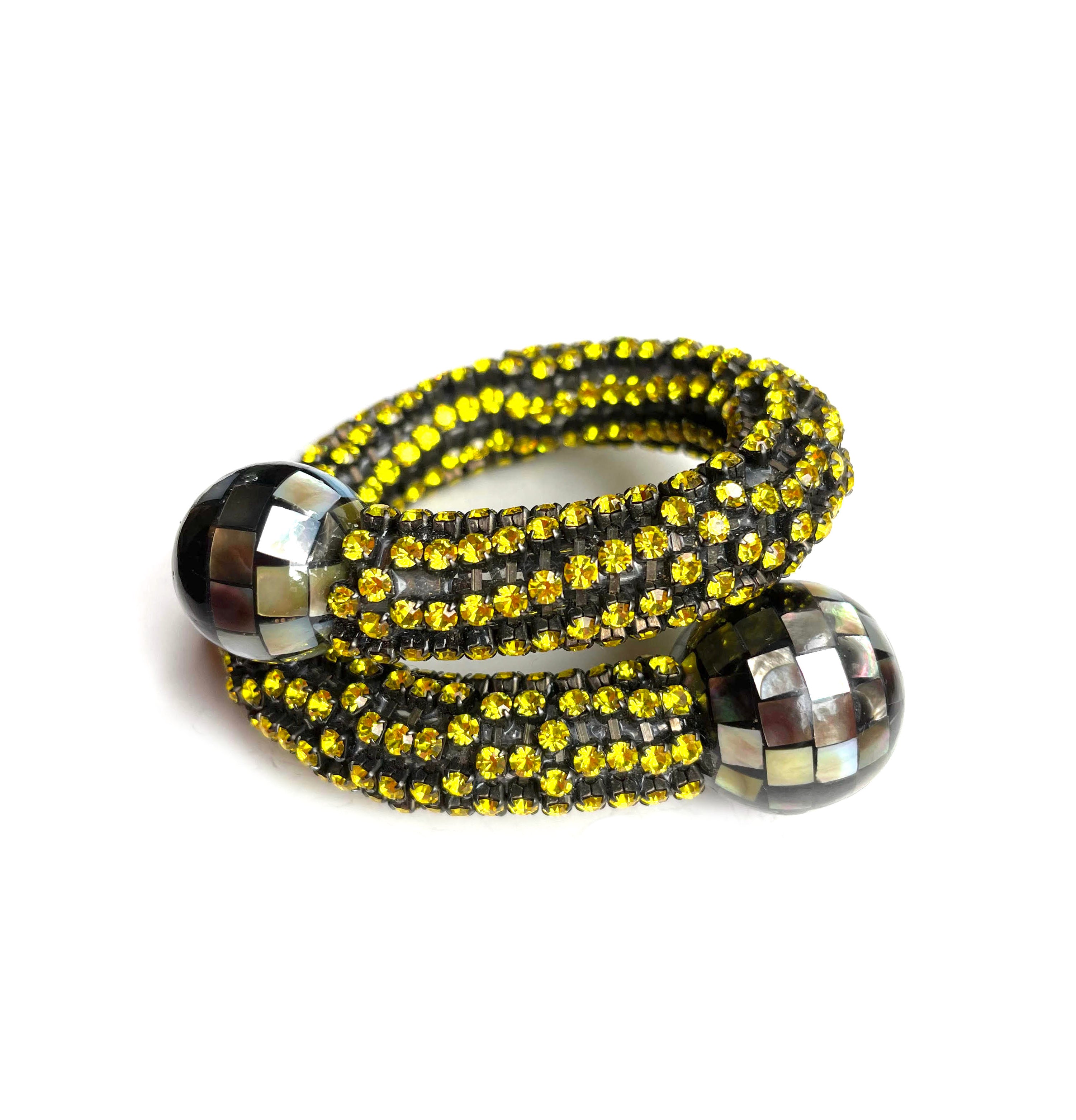 Astolfo Venezia Yellow Citrine Snake Bracelet