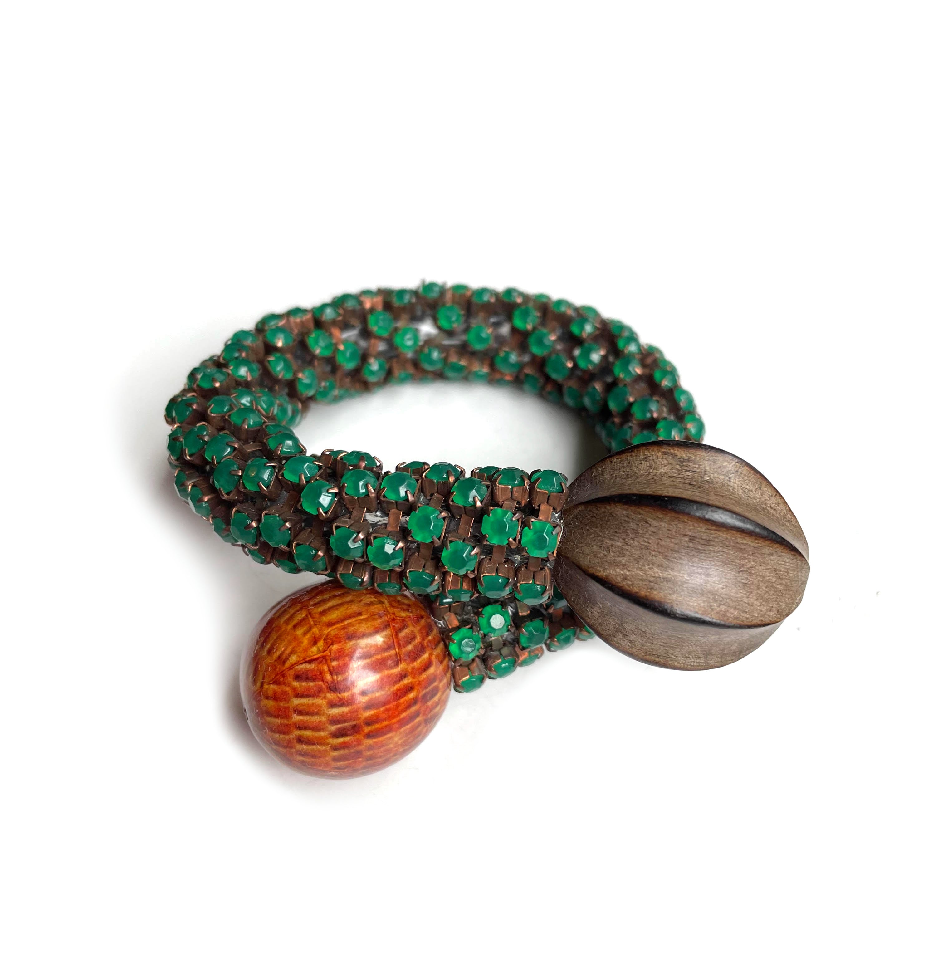 Astolfo Venezia Green Snake Bracelet