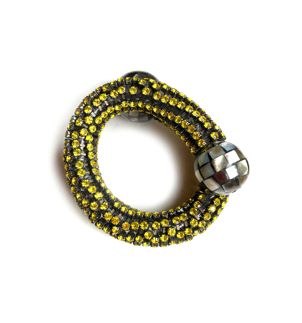Astolfo Venezia Yellow Citrine Snake Bracelet