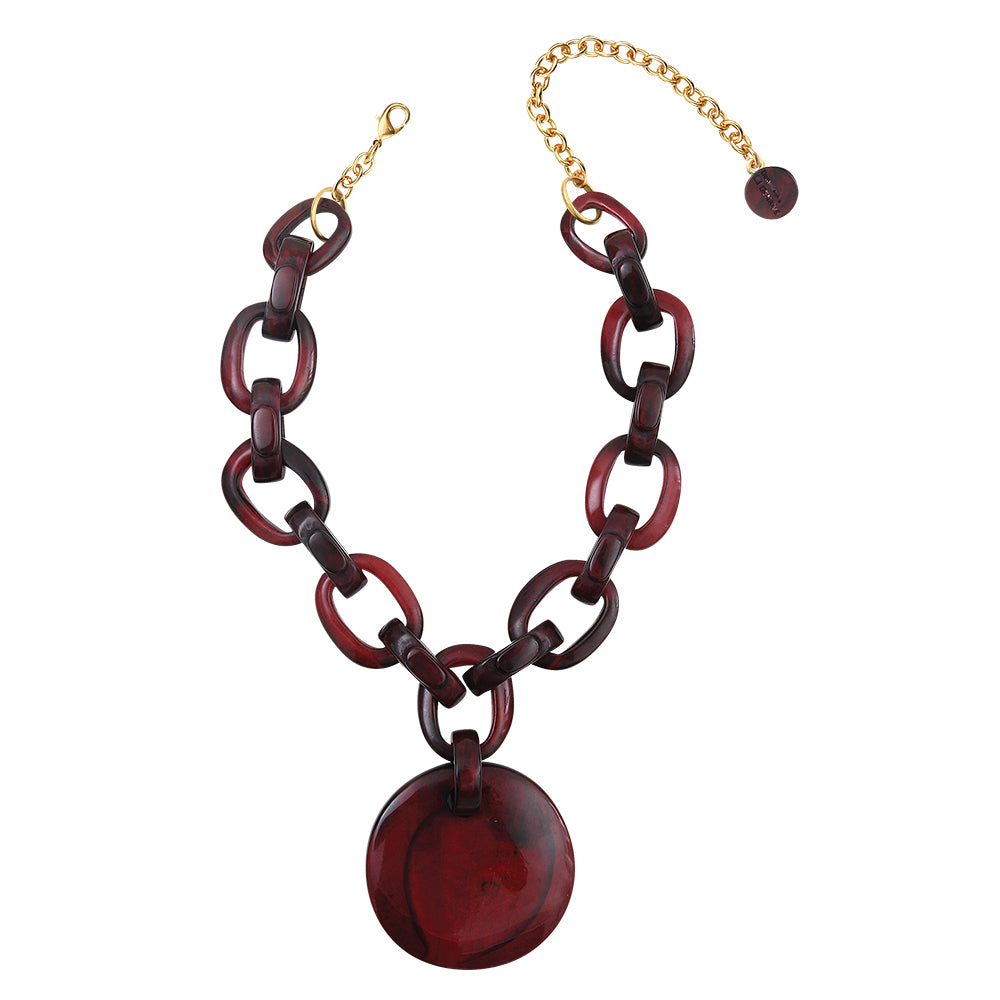 Dominique Denaive Dark Red Pendant