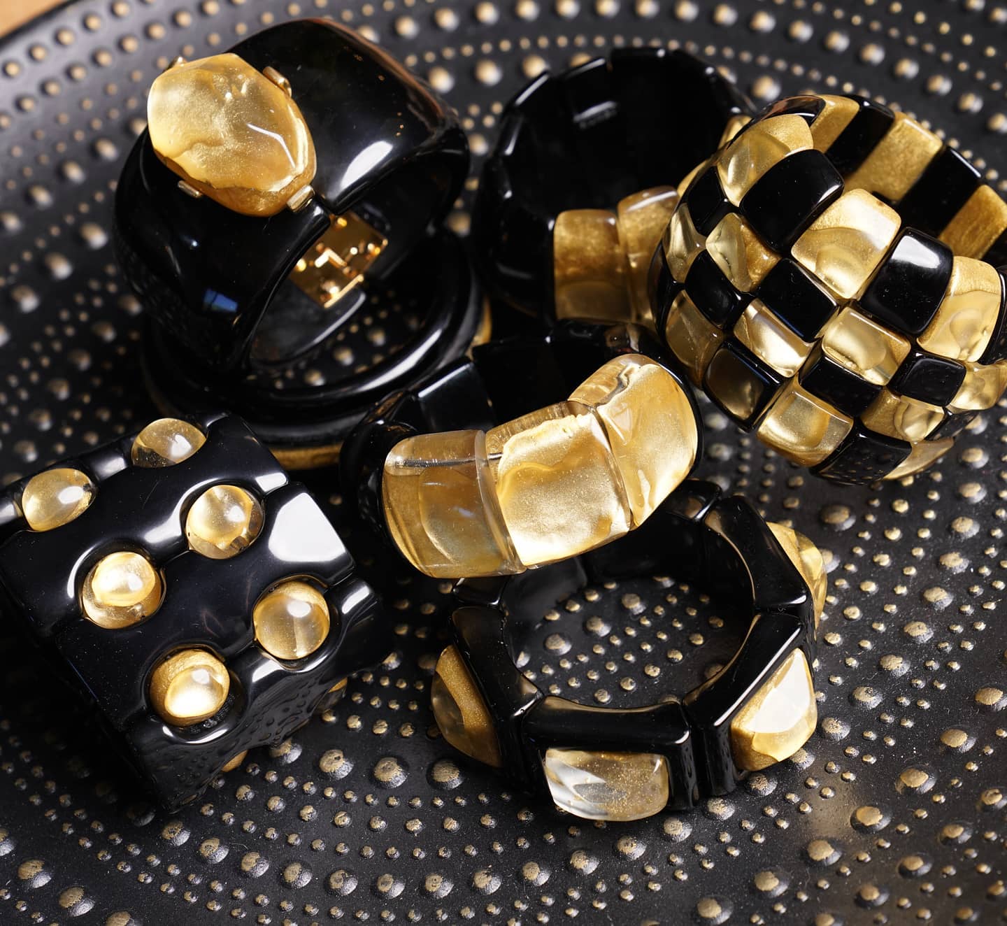 Dominique Denaive Art Deco Shakira Bracelet Bangle