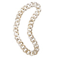Dominique Denaive Long Beige Chain Necklace