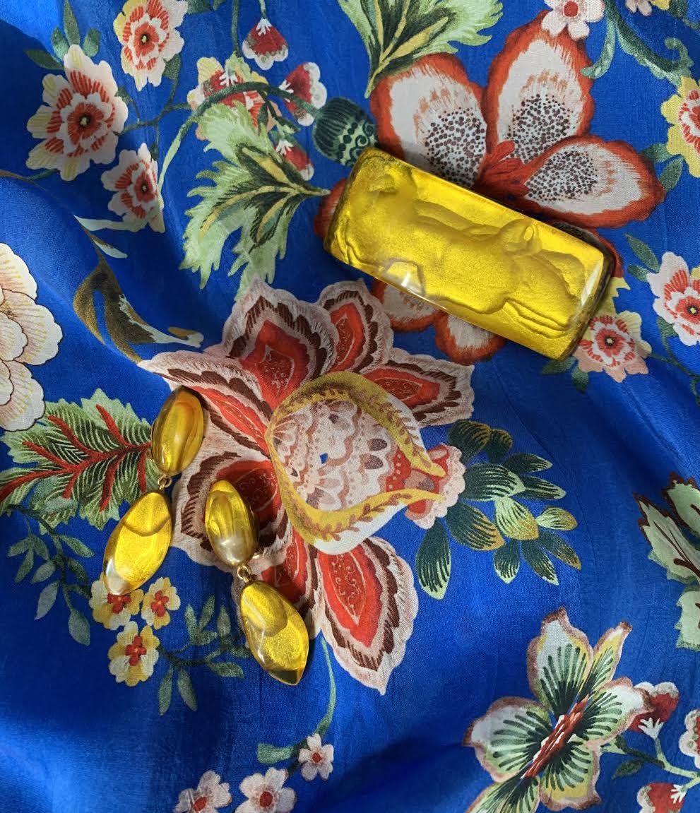 Dominique Denaive Yellow Hair Clip