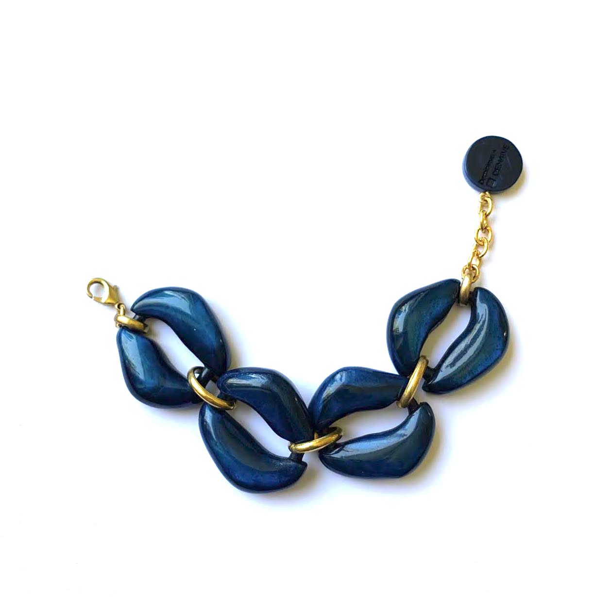 Dominique Denaive Shiny Deep Blue Bracelet