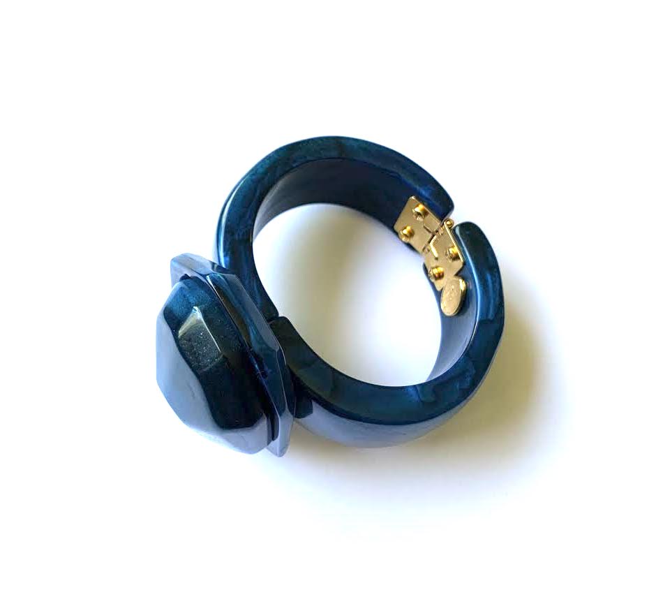 Dominique Denaive Chunky Blue Cuff Bracelet
