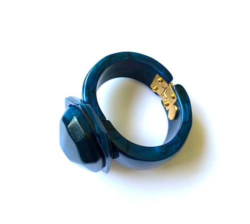 Dominique Denaive Chunky Blue Cuff Bracelet