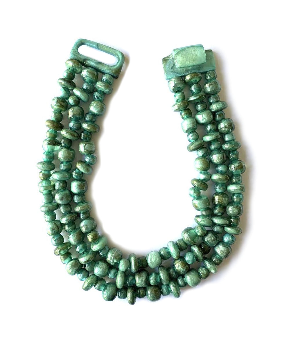 Dominique Denaive Marbled Lagoon Green Necklace