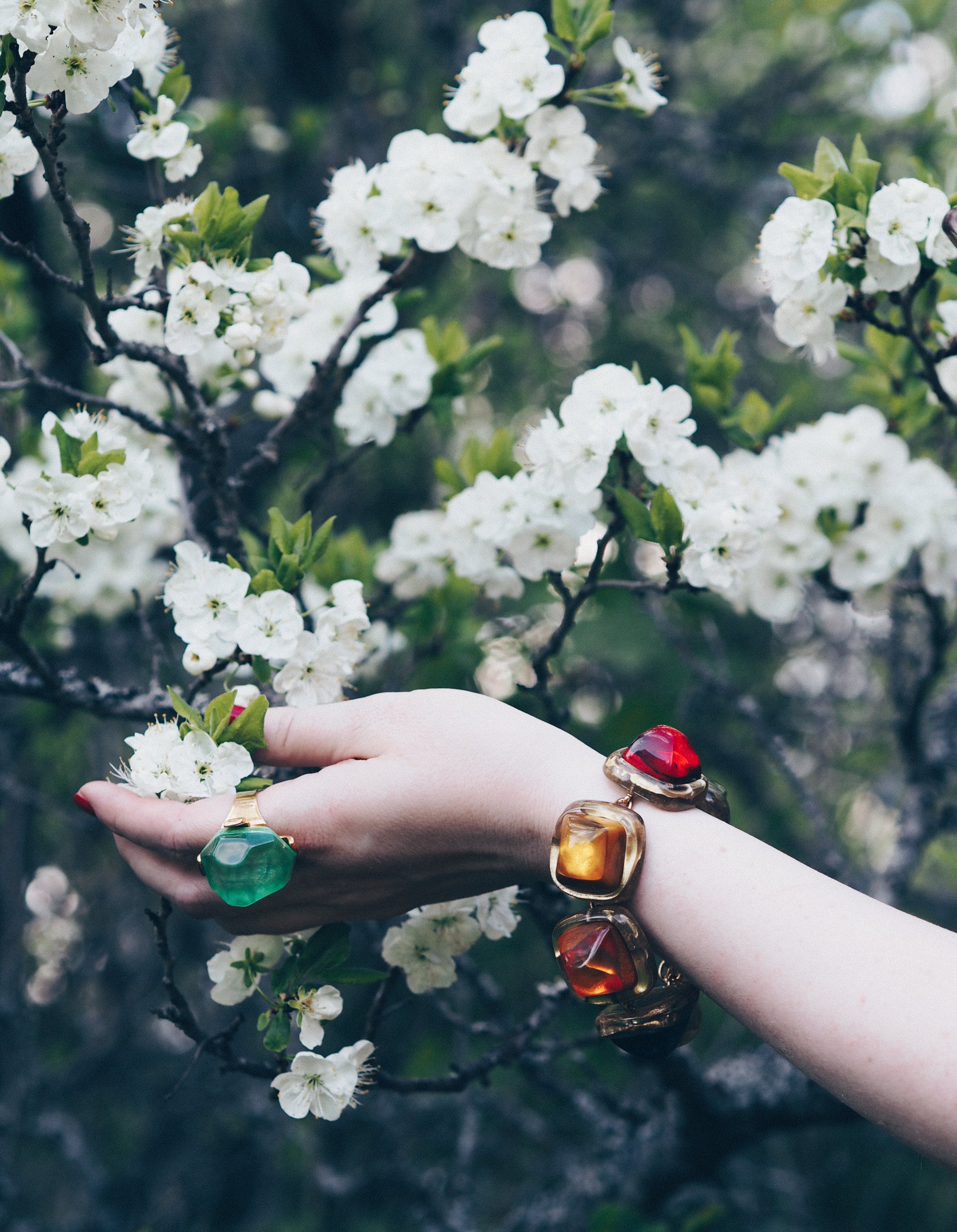 Dominique Denaive Bracelet in Jewel Tones