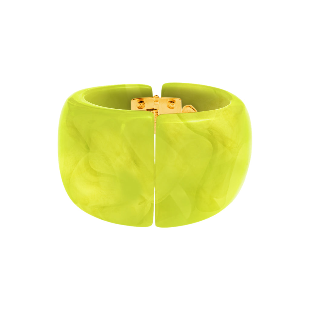 Dominique Denaive Cuff Bracelet in Neon Yellow