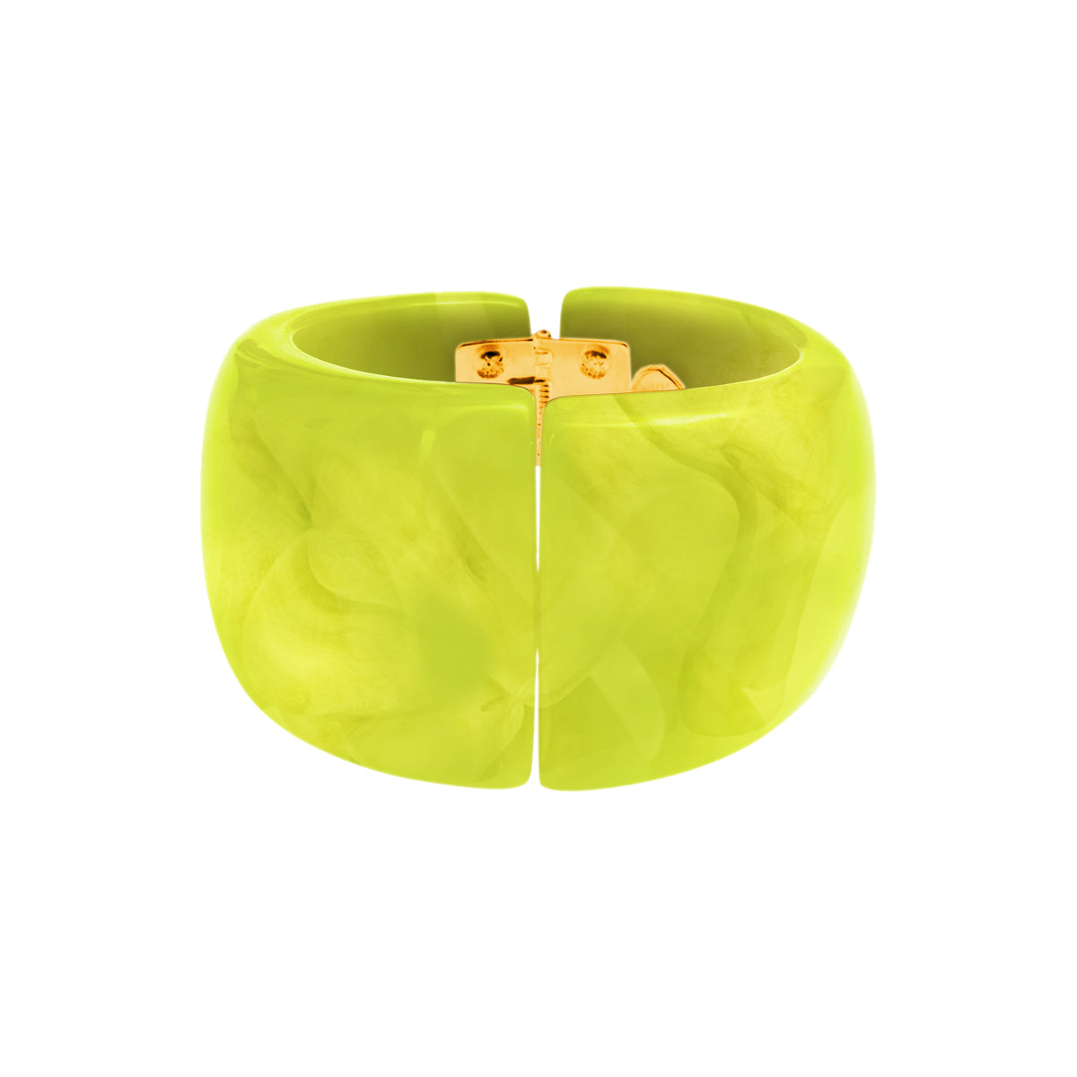 Dominique Denaive Cuff Bracelet in Neon Yellow