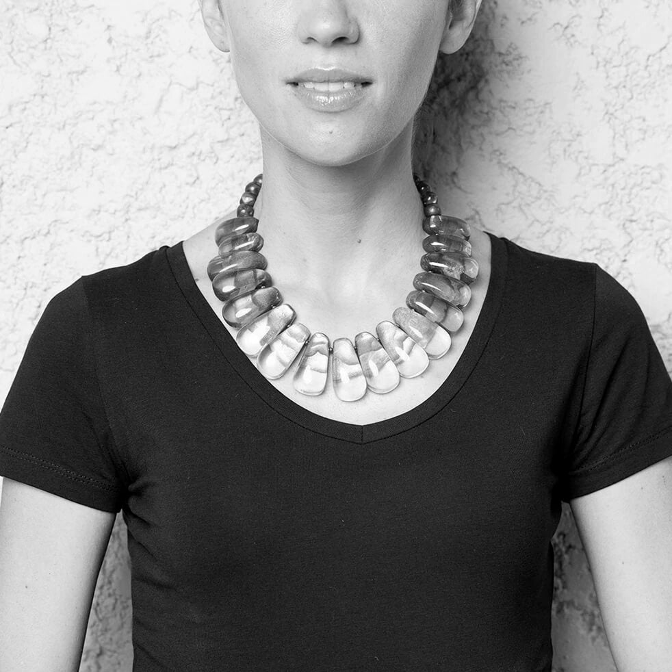 Dominique Denaive Green Ornelia Necklace