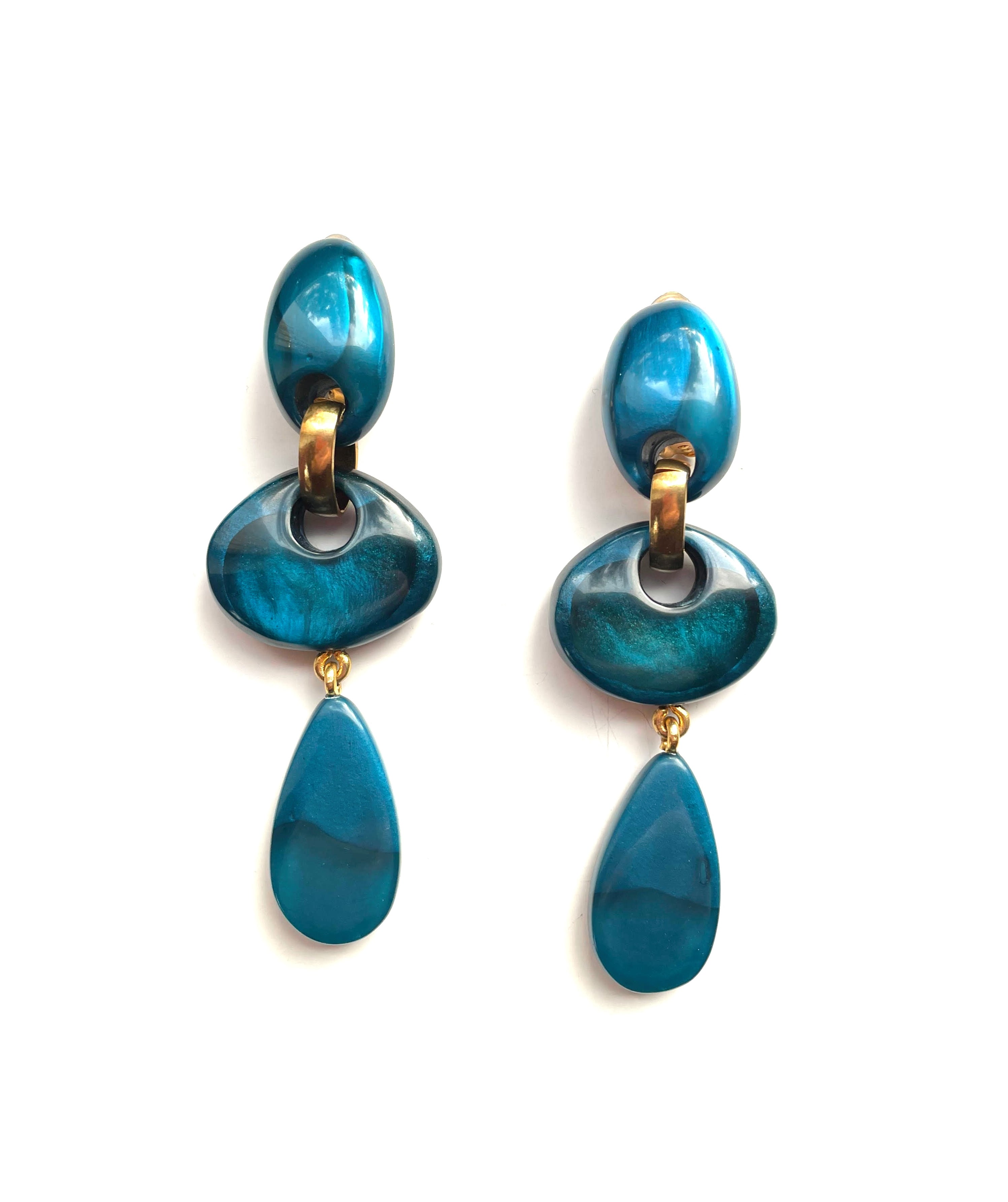 Dominique Denaive Deep Blue Elodie Earrings