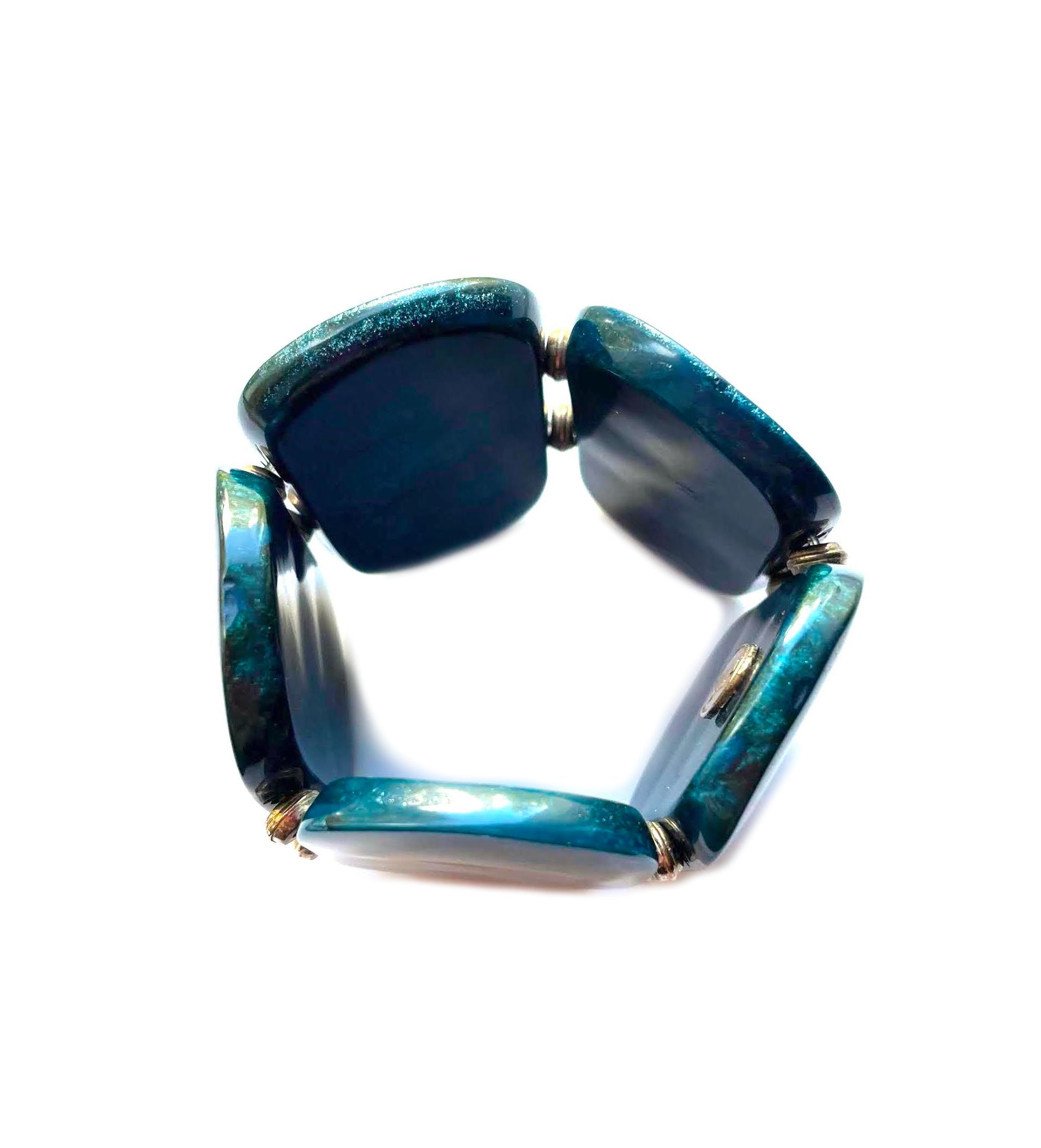 Dominique Denaive Marbled Blue Bracelet