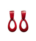 Dominique Denaive Hoop Earrings in Red