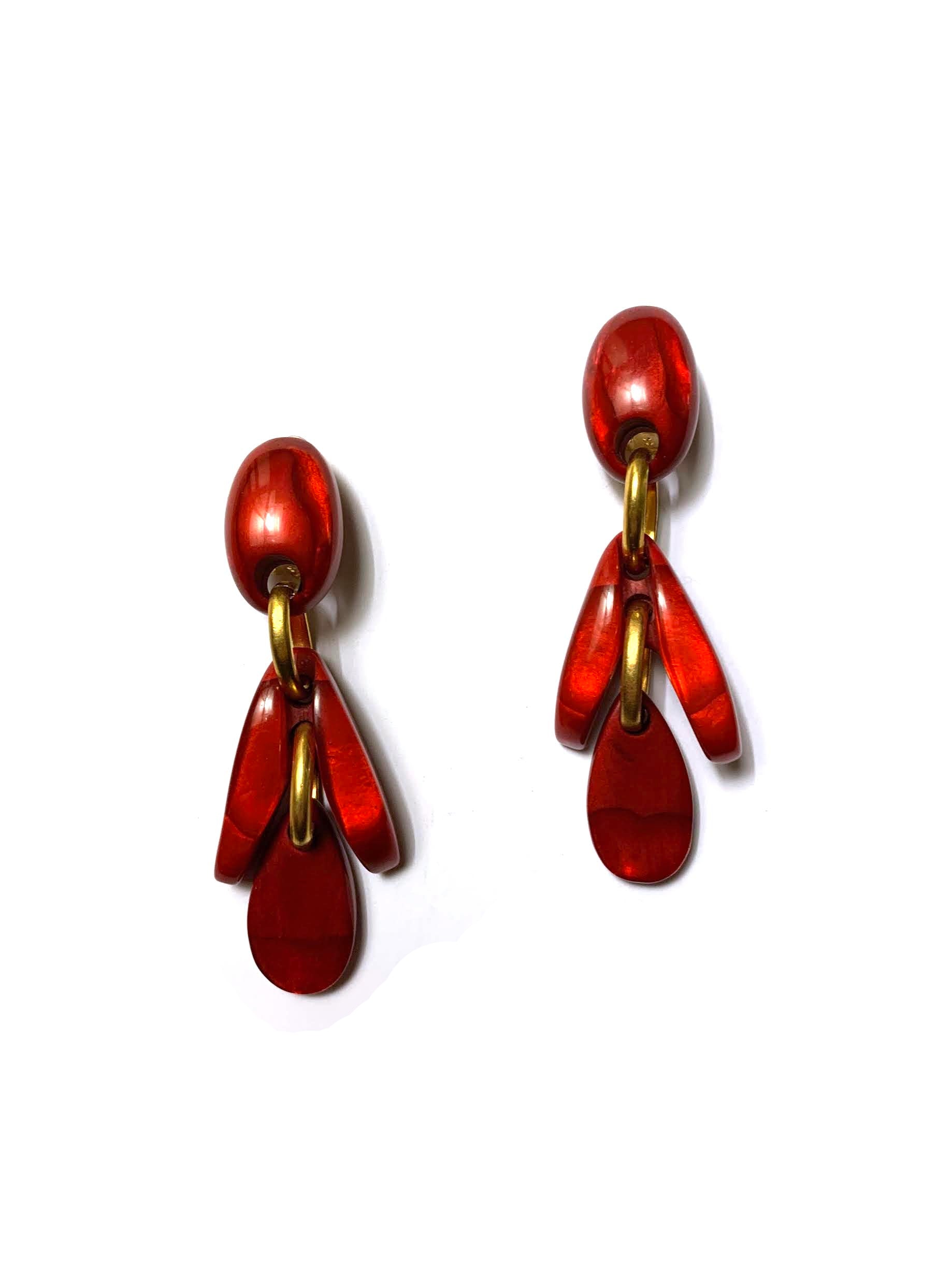 Dominique Denaive Red Paola Earrings