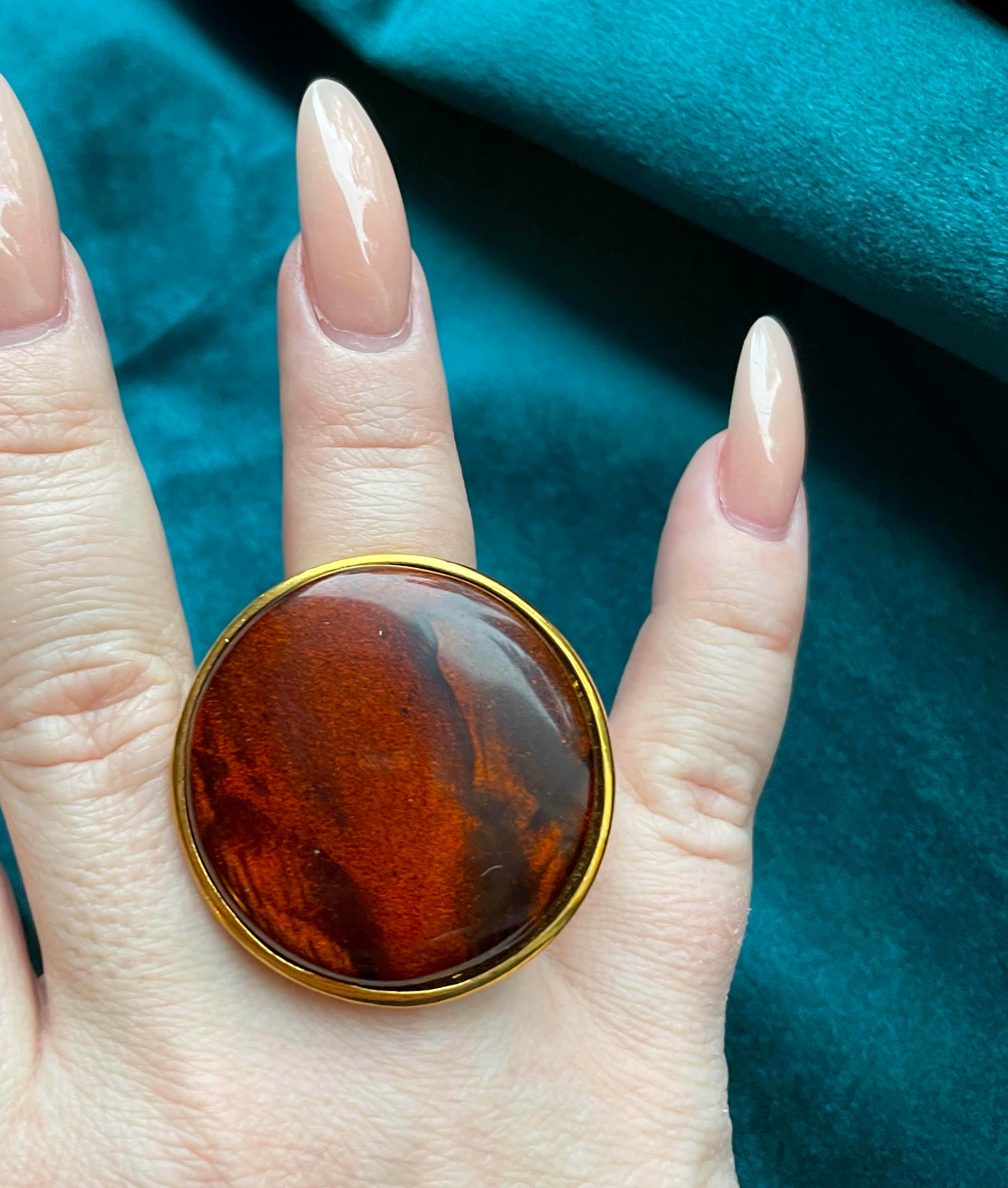 Dominique Denaive Constance Ring in Brown