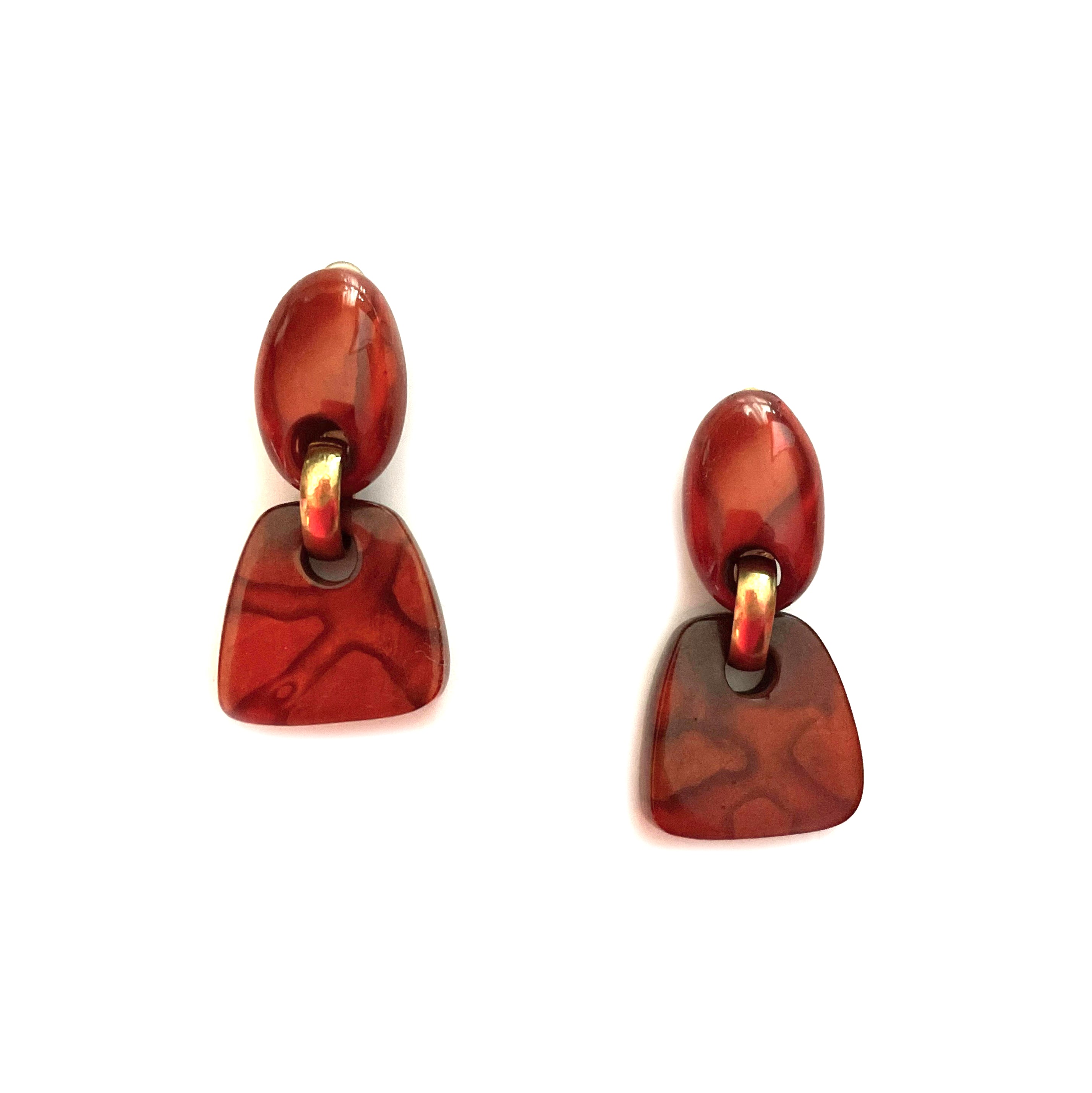 Dominique Denaive Brown Chloe Earrings