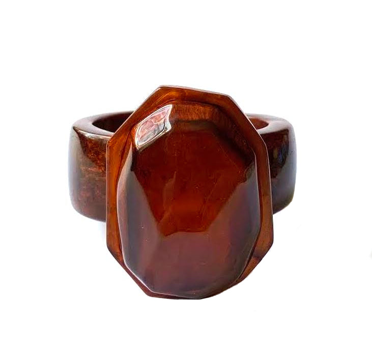 Dominique Denaive Large Copper Brown Bracelet