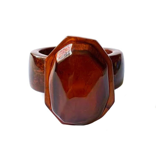 Dominique Denaive Large Copper Brown Bracelet