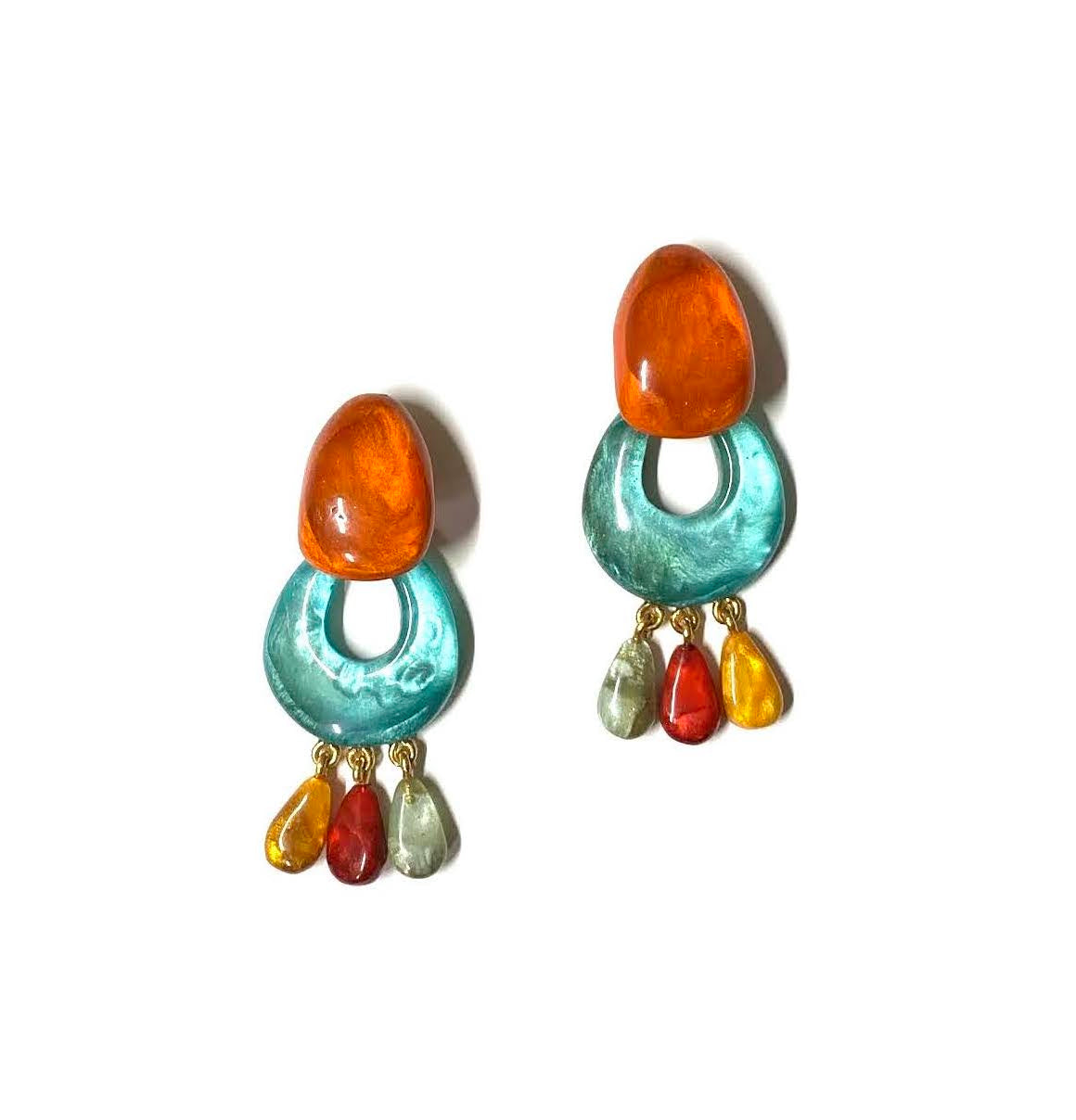 Dominique Denaive Multicolor Elena Earrings