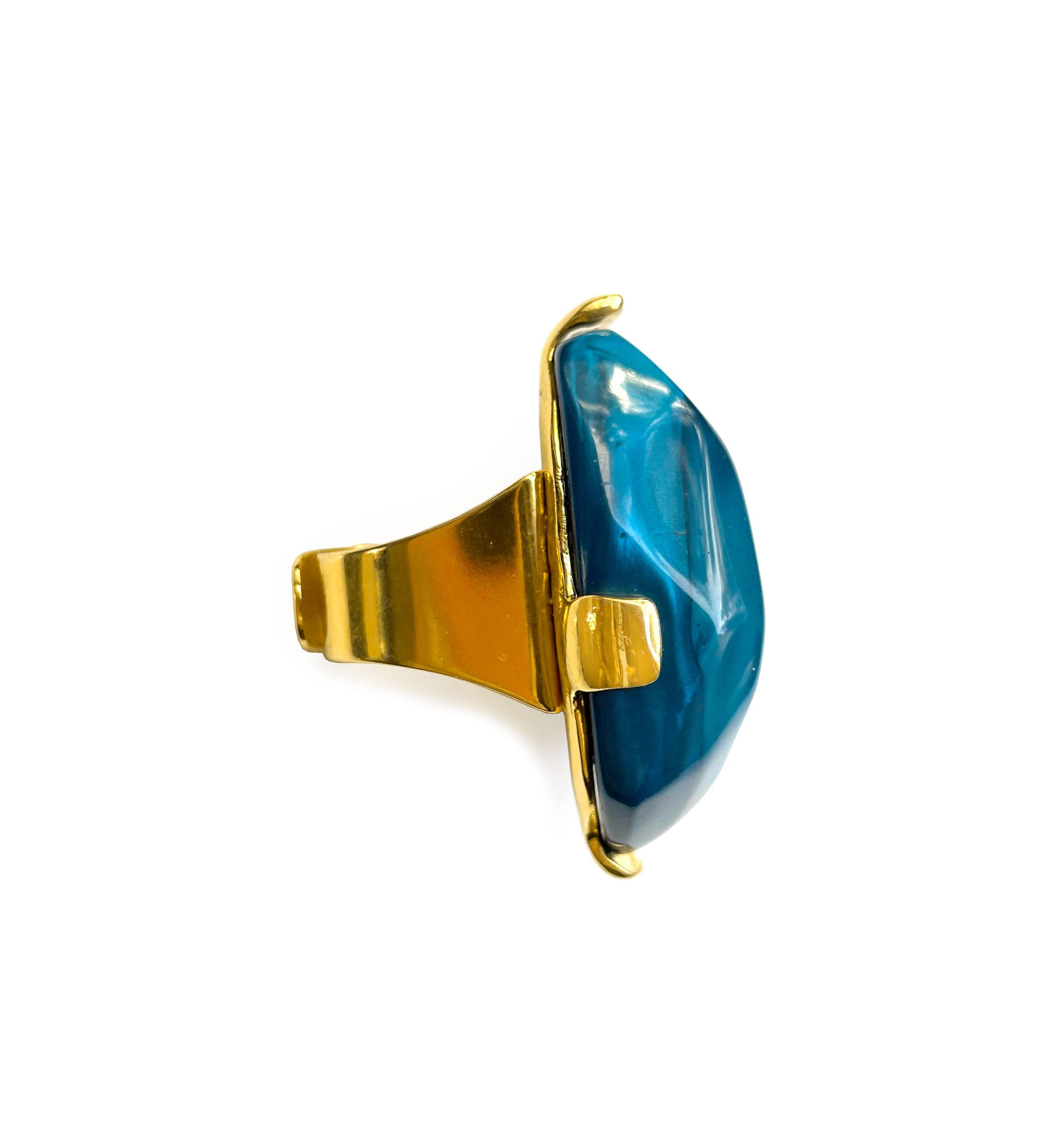 Dominique Denaive Diane Ring in Blue