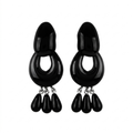 Dominique Denaive Shiny Black Elena Earrings