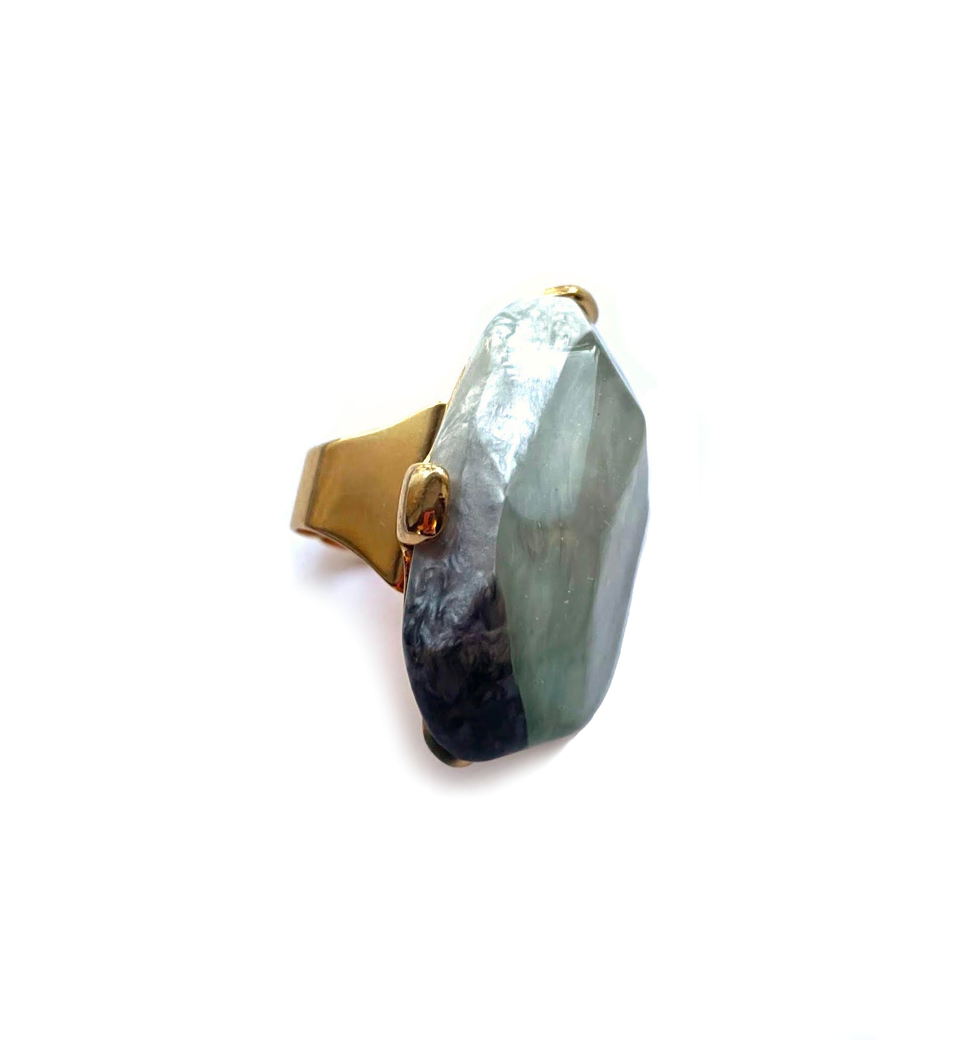 Dominique Denaive Diane Statement Ring in Gray