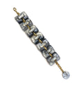 Dominique Denaive Marbled Grey Statement Bracelet
