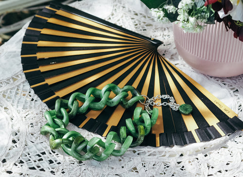 Dominique Denaive Iconic Caroline Chain in Green