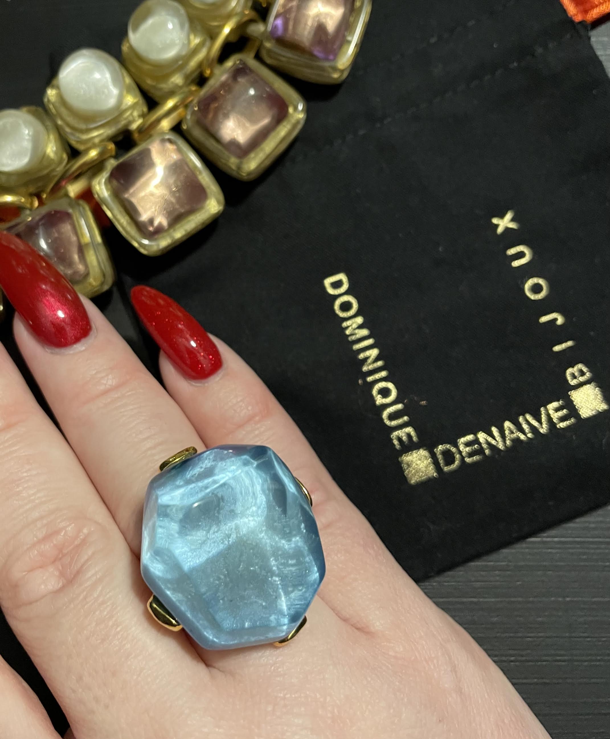 Dominique Denaive Sky Blue Eve Ring