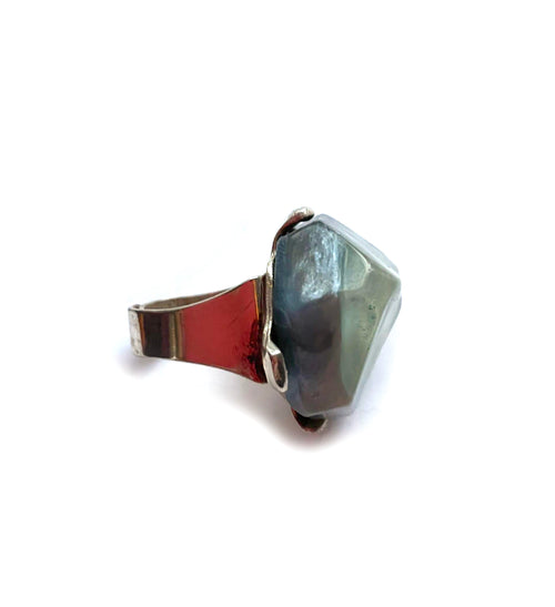 Dominique Denaive Blue Gray Eve Ring