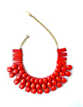 Dominique Denaive Coral Red Necklace