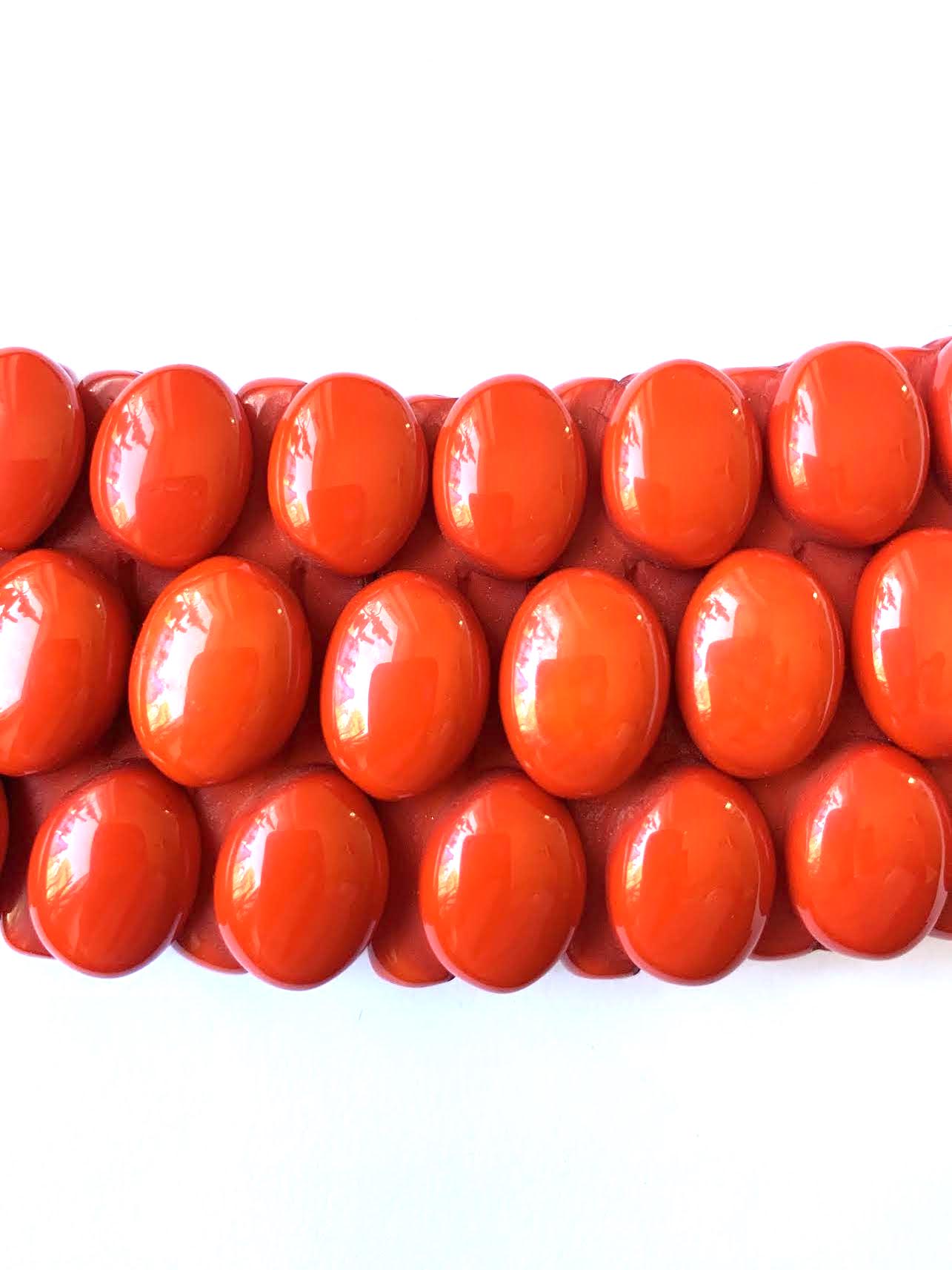Dominique Denaive Coral Red Necklace