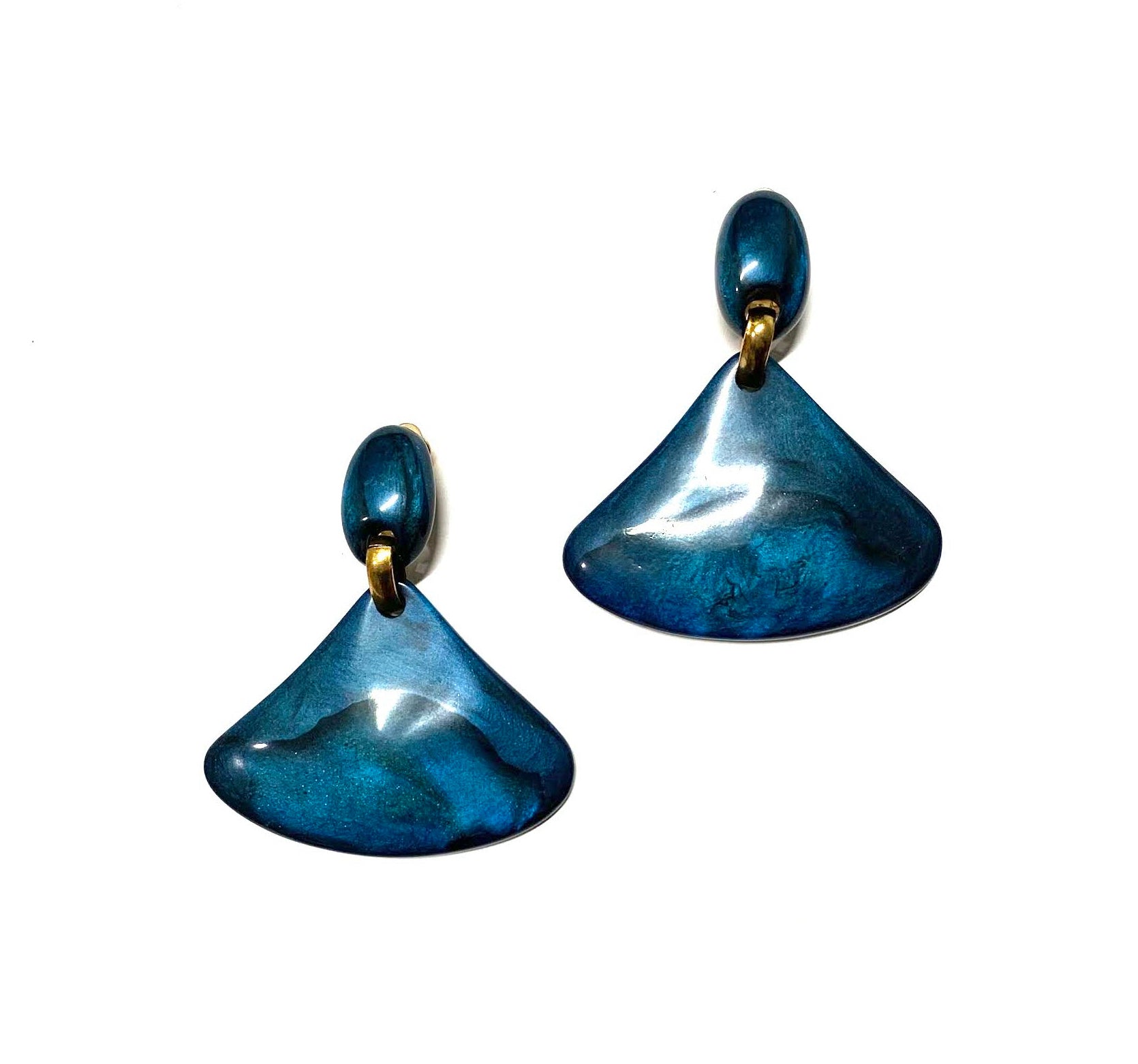 Dominique Denaive Deep Blue Earrings