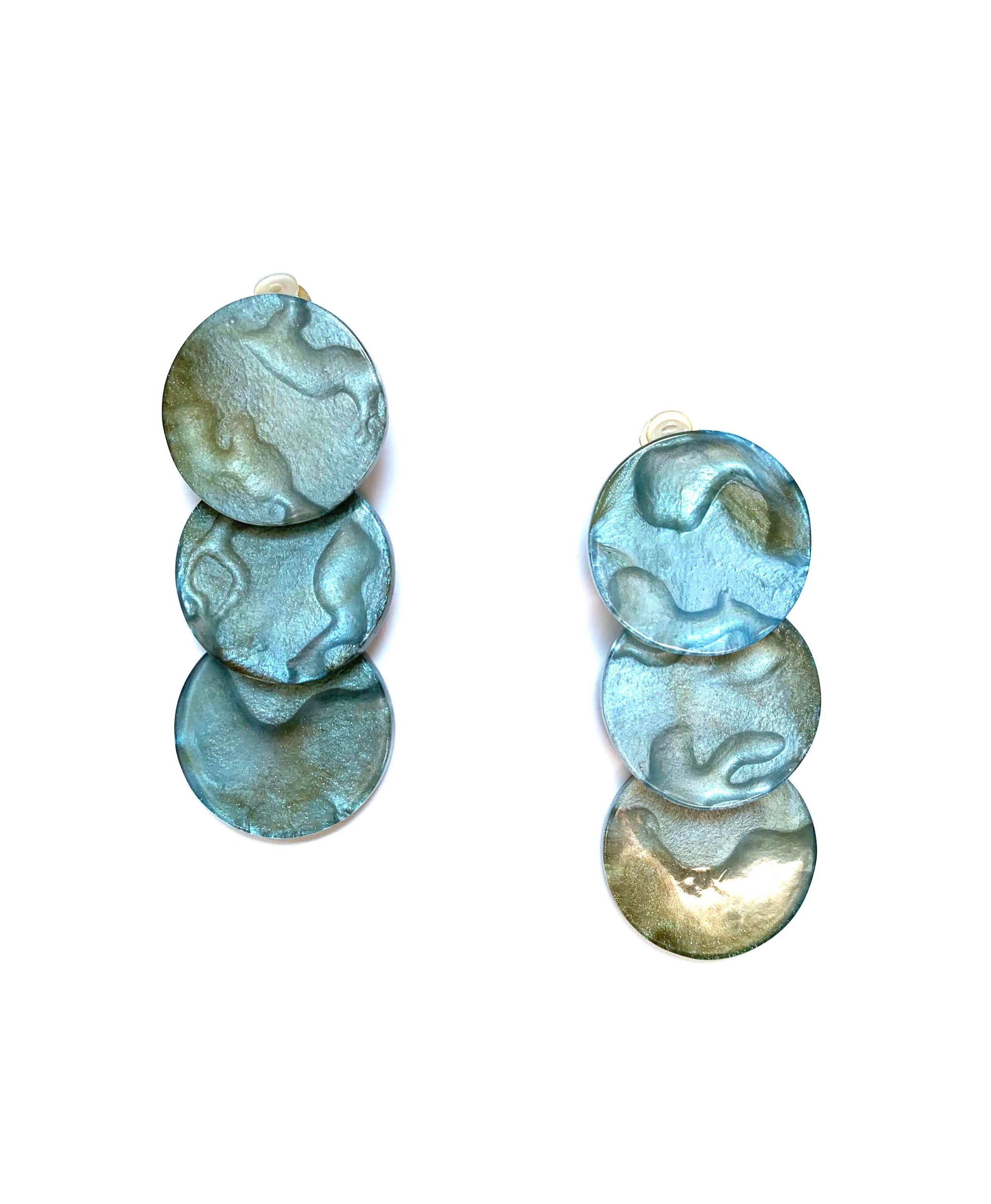 Dominique Denaive Light Blue Tania Earrings