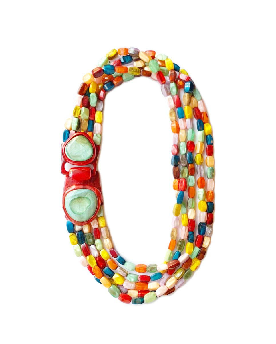 Dominique Denaive Belinda Multicolor Necklace