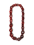 Dominique Denaive Long Red Chain Necklace
