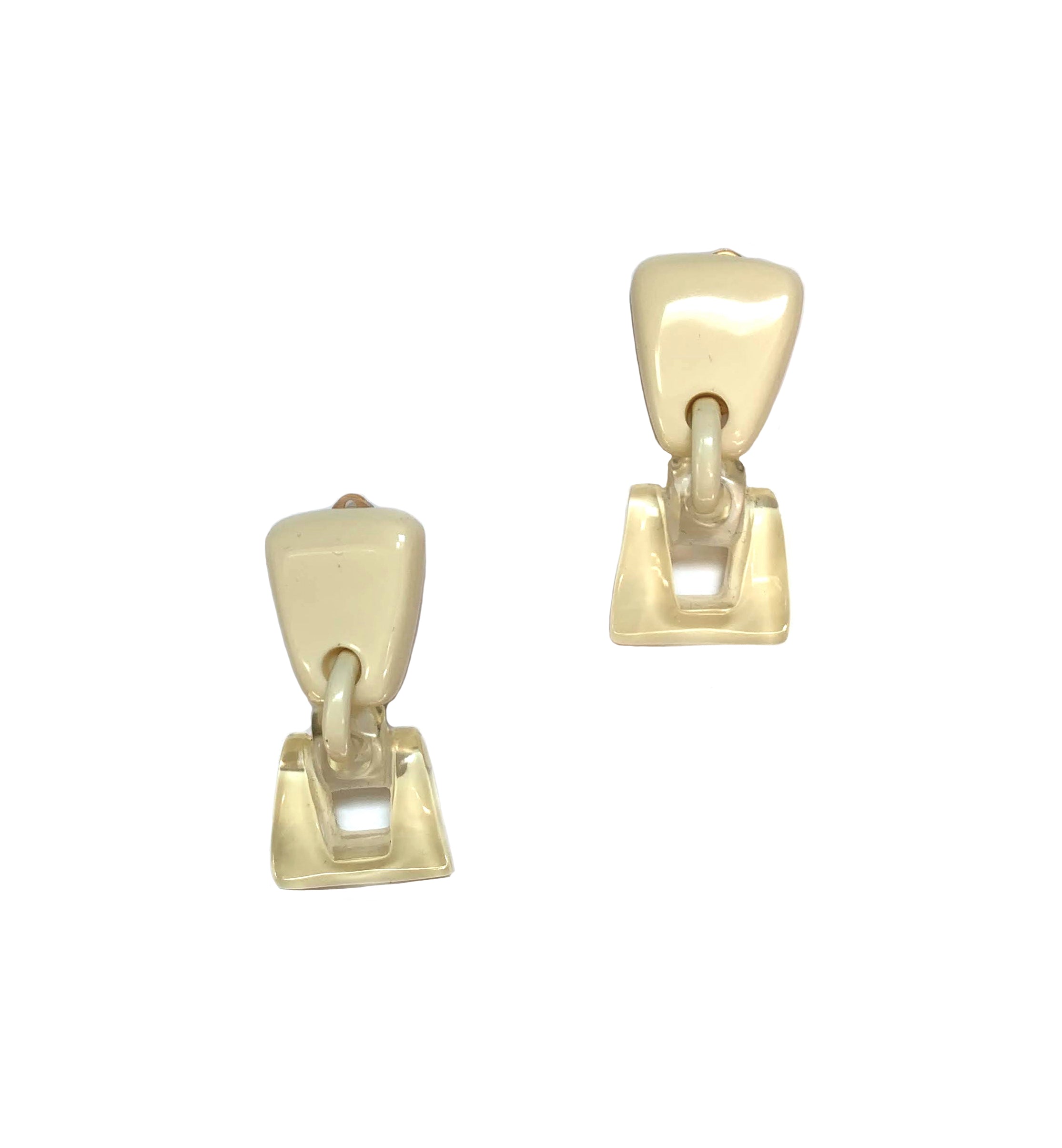 Dominique Denaive Silvana Earrings in Ivory