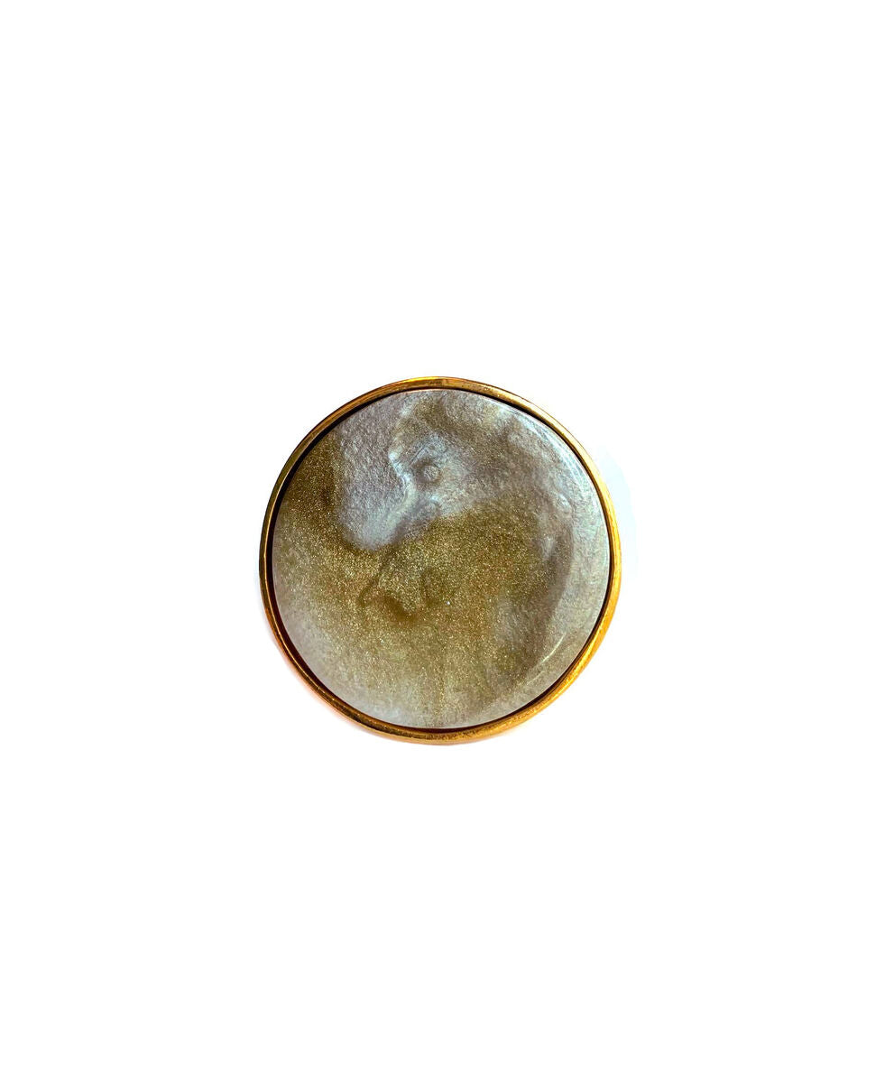 Dominique Denaive Constance Ring in Beige