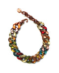 Dominique Denaive Multicolor Chain Necklace