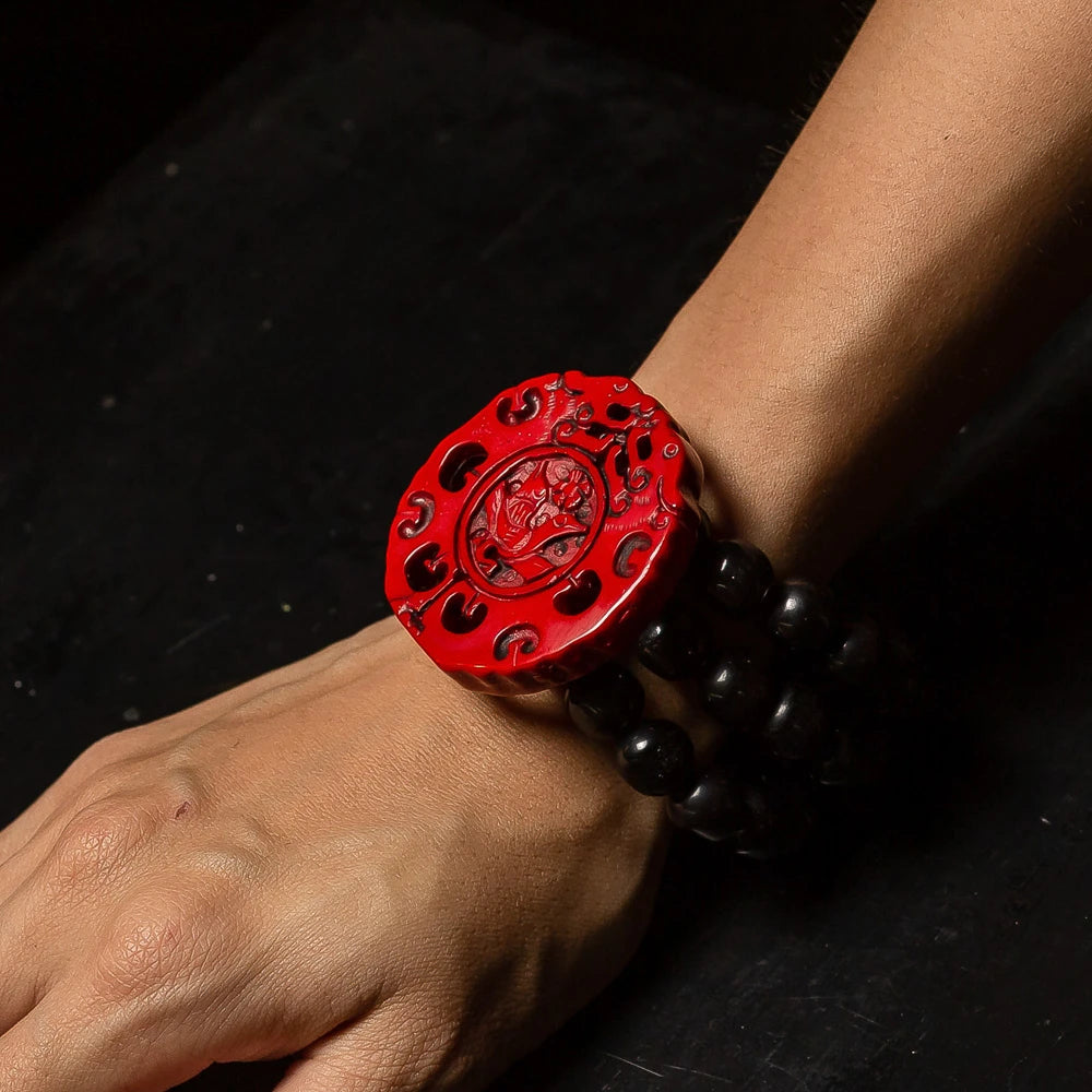 Dominique Denaive Red & Black Mei Bracelet