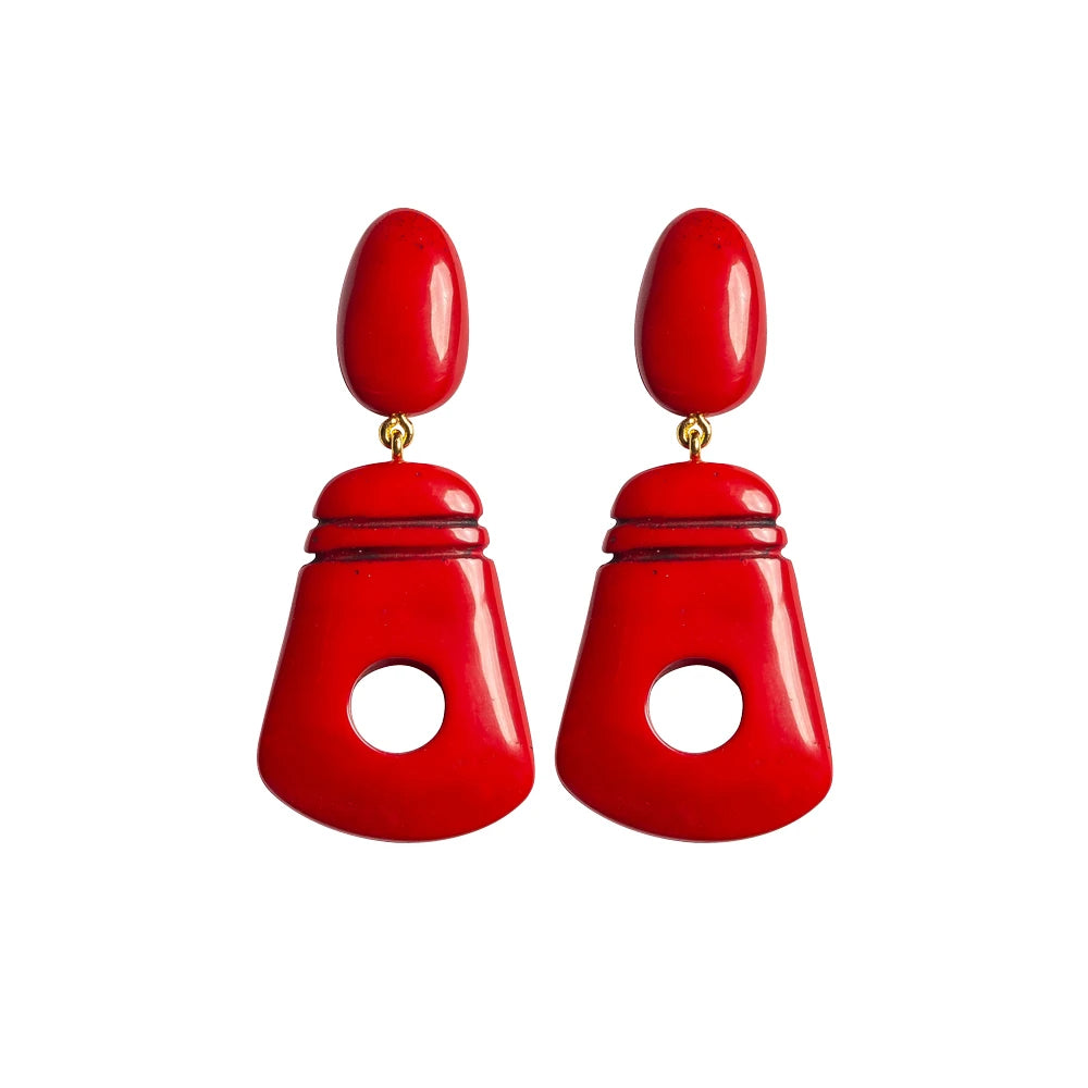 Dominique Denaive Red Nuwa Earrings