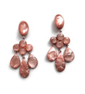 Dominique Denaive Yoana Earrings in Warm Pink