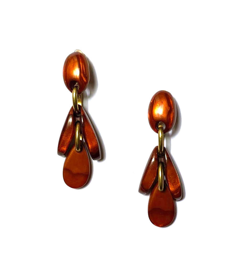 Dominique Denaive Copper Brown Paola Earrings