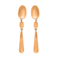 Dominique Denaive Long Peach / Blond Vénitien Color Earrings